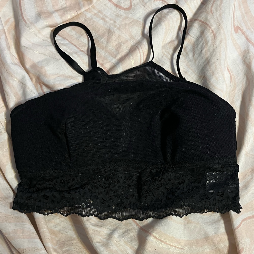 black bralette